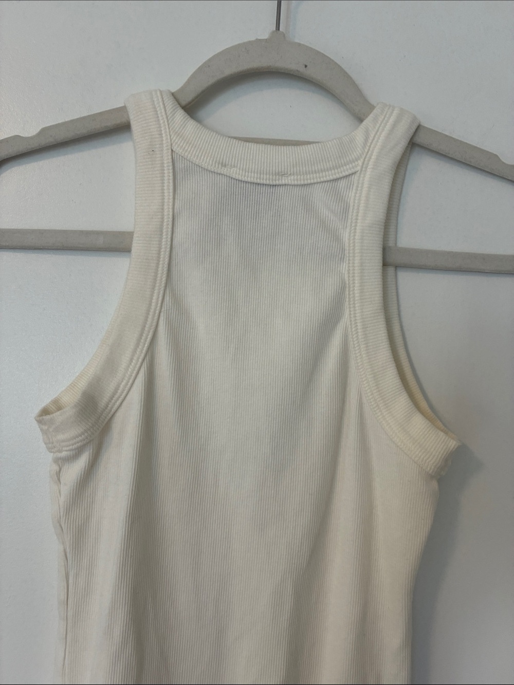Reformation Tasha Ivory Ribbed Racer Tank - Picture 11 of 12